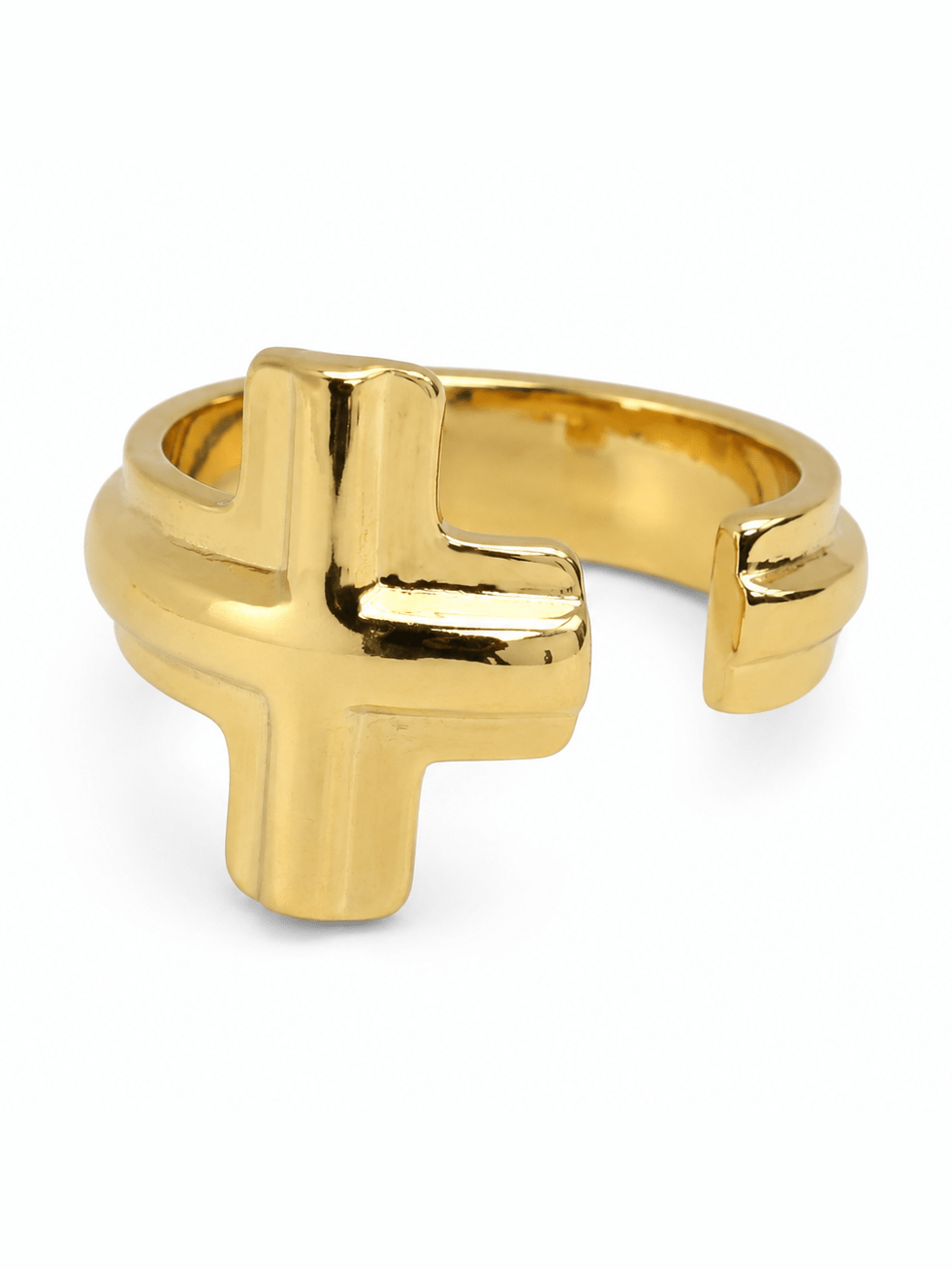Anillos forma T o cruz, ajustable