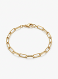 Pulsera Enchapada Oro 18K Link Alargado