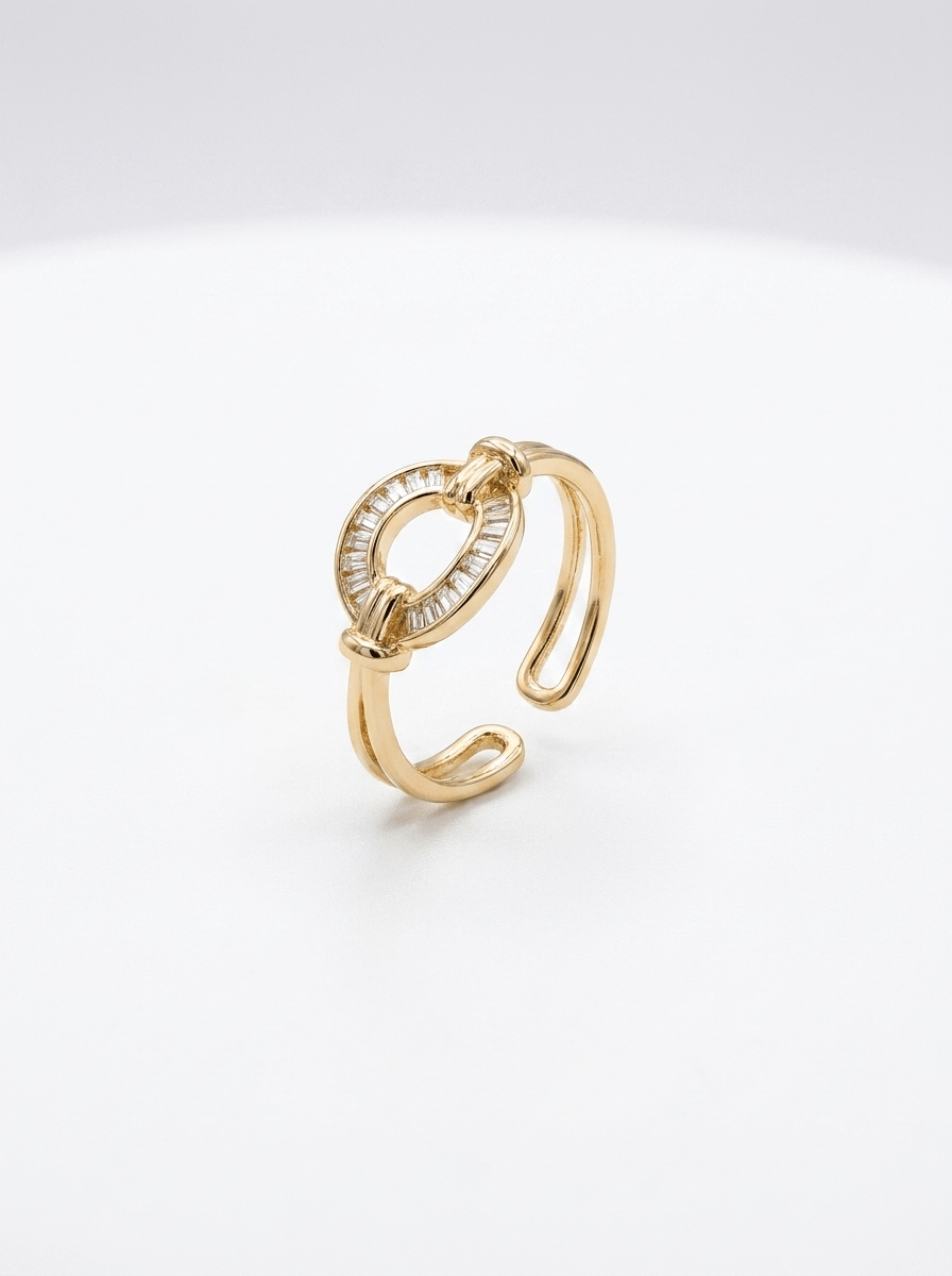 Anillo Enchapado Oro 18K Aura