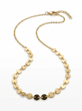 Collar Enchapado Oro 18K Disco