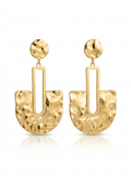 Aretes Geométricos Dorados