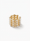 Ear Cuff Perlas Entrecruzadas