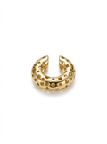 Ear Cuff Dots Dorado - Textura Brillante
