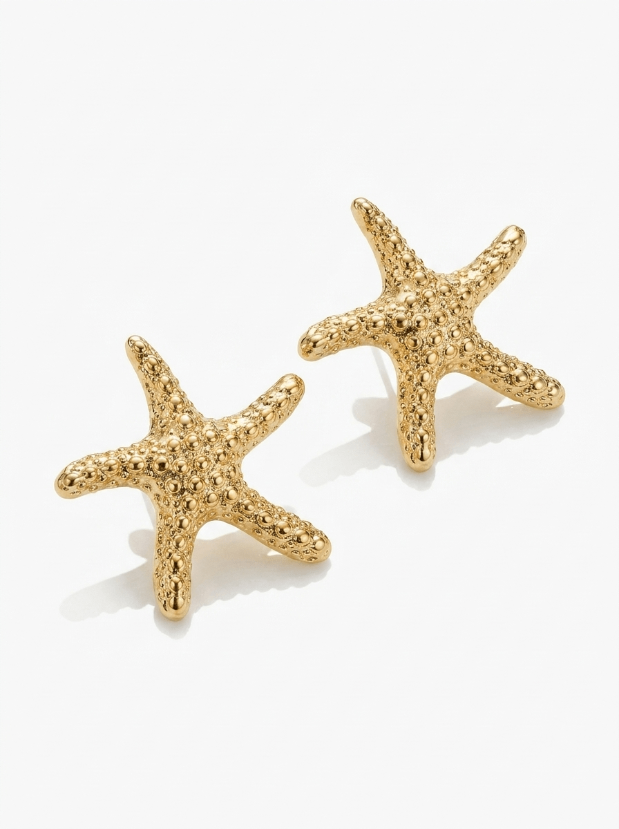 Aros Estrella de Mar Dorada