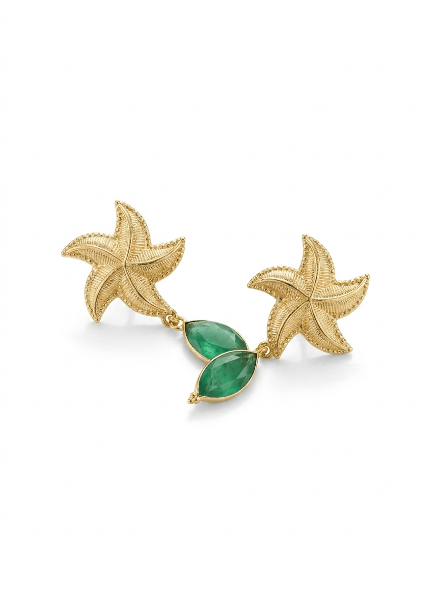 Aros Estrella y Esmeralda Marina
