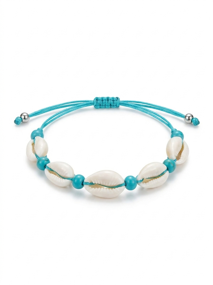 Pulsera Caracolas y Turquesa