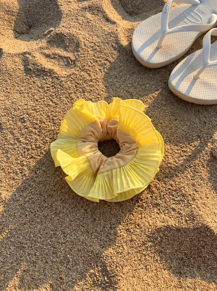 Colet Plisado Amarillo