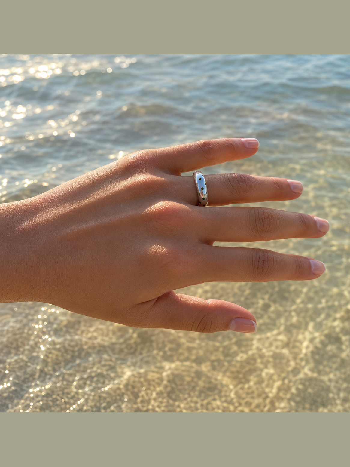 Anillo redondo circones ajustable
