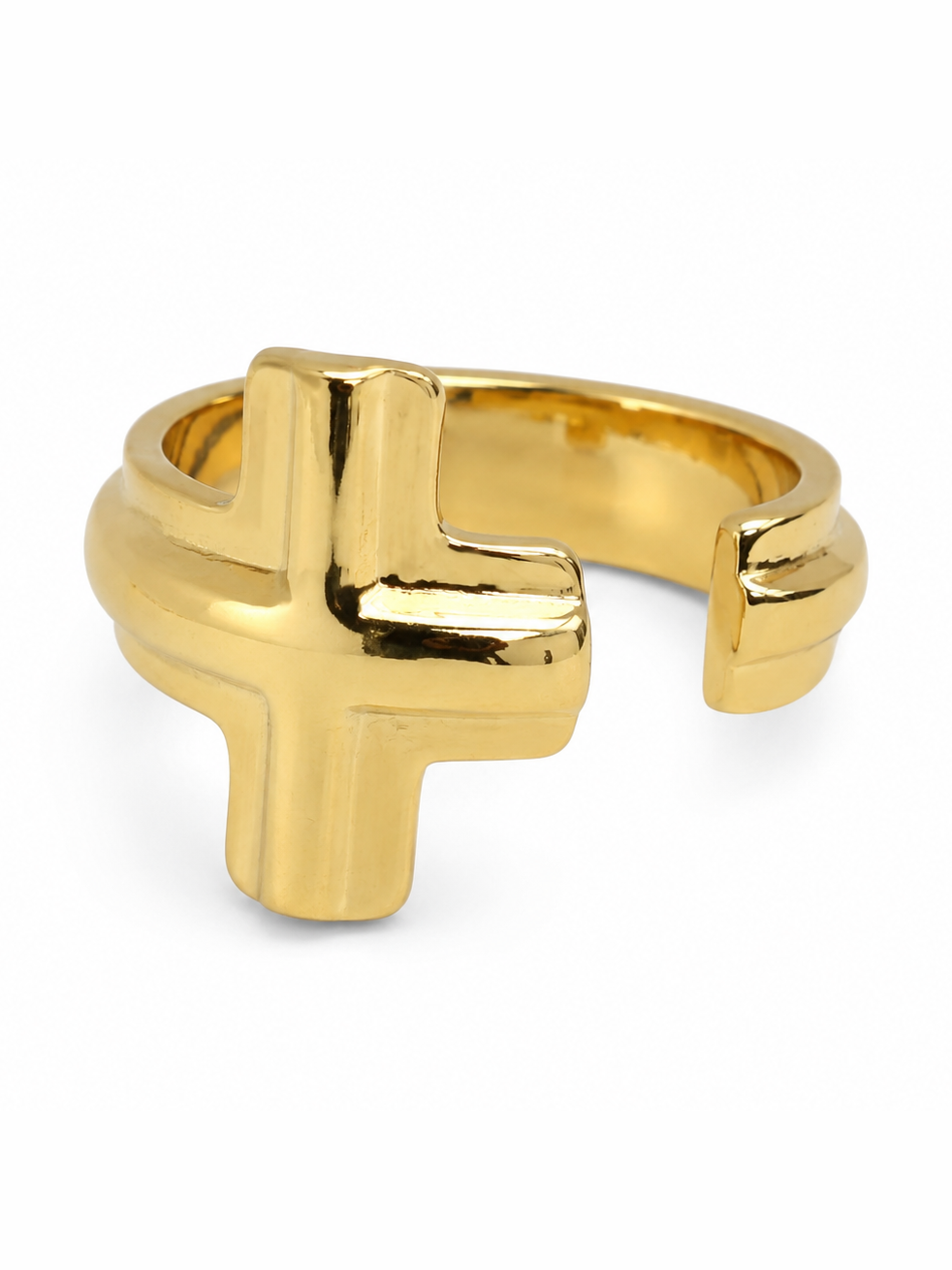 Anillos forma T o cruz, ajustable