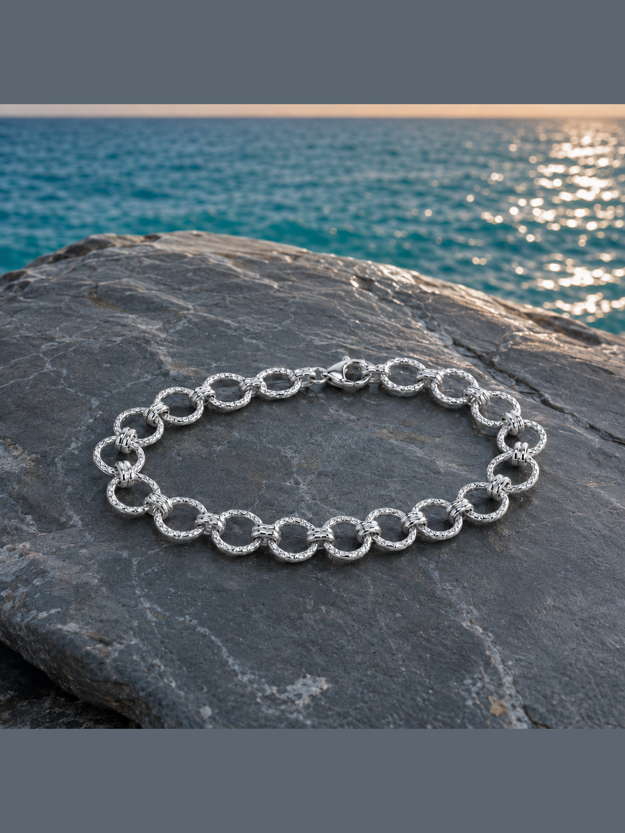 Pulsera eslabones ovalados tamaño pequeño