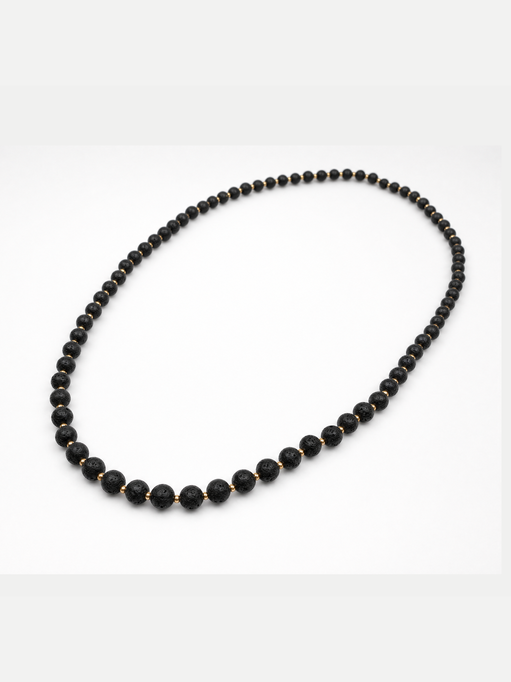 Collar XL con piedra volcánica · libre de níquel | Buono Joyas