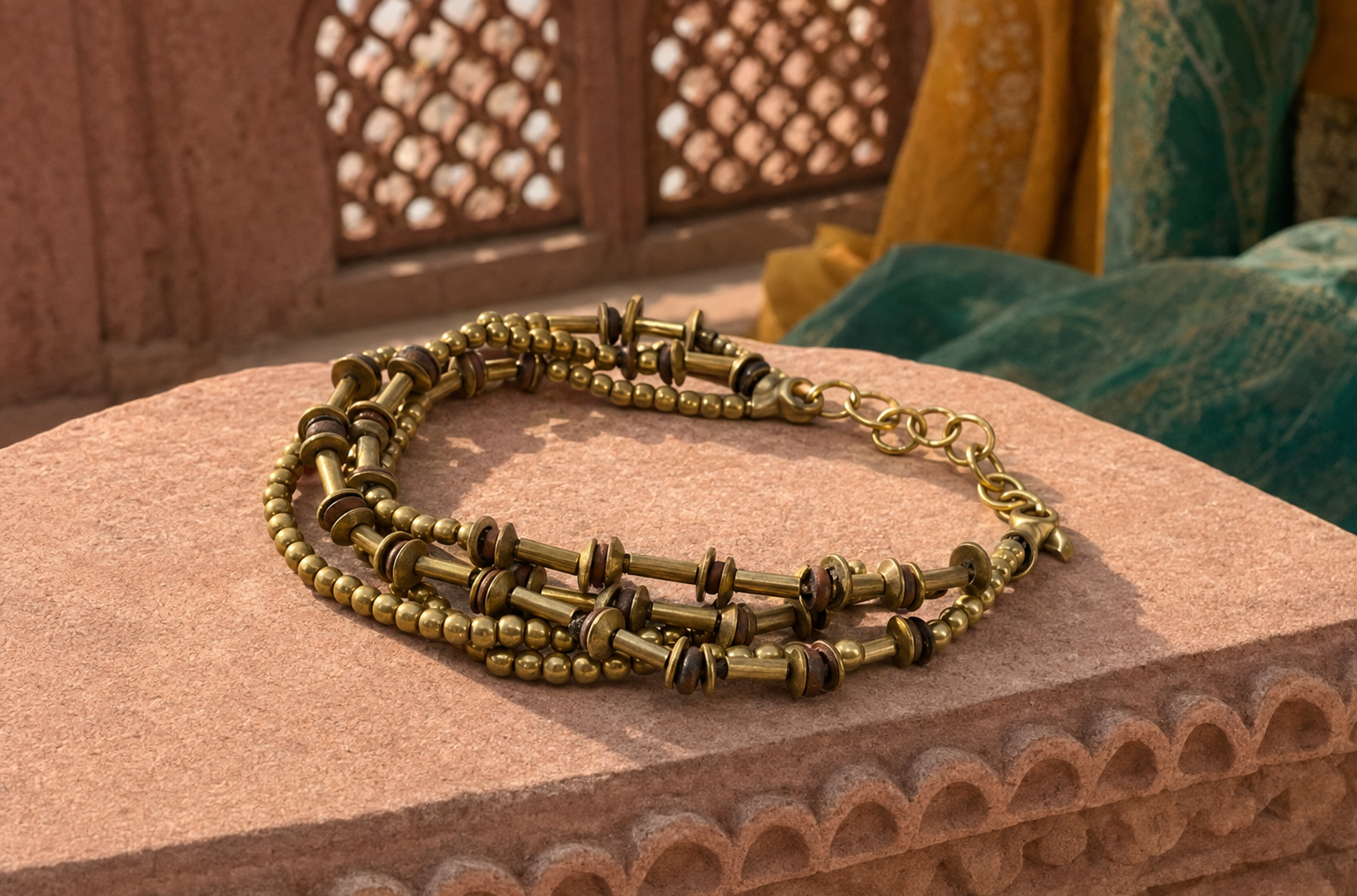 Pulsera Jaipur Bronce Artesanal India