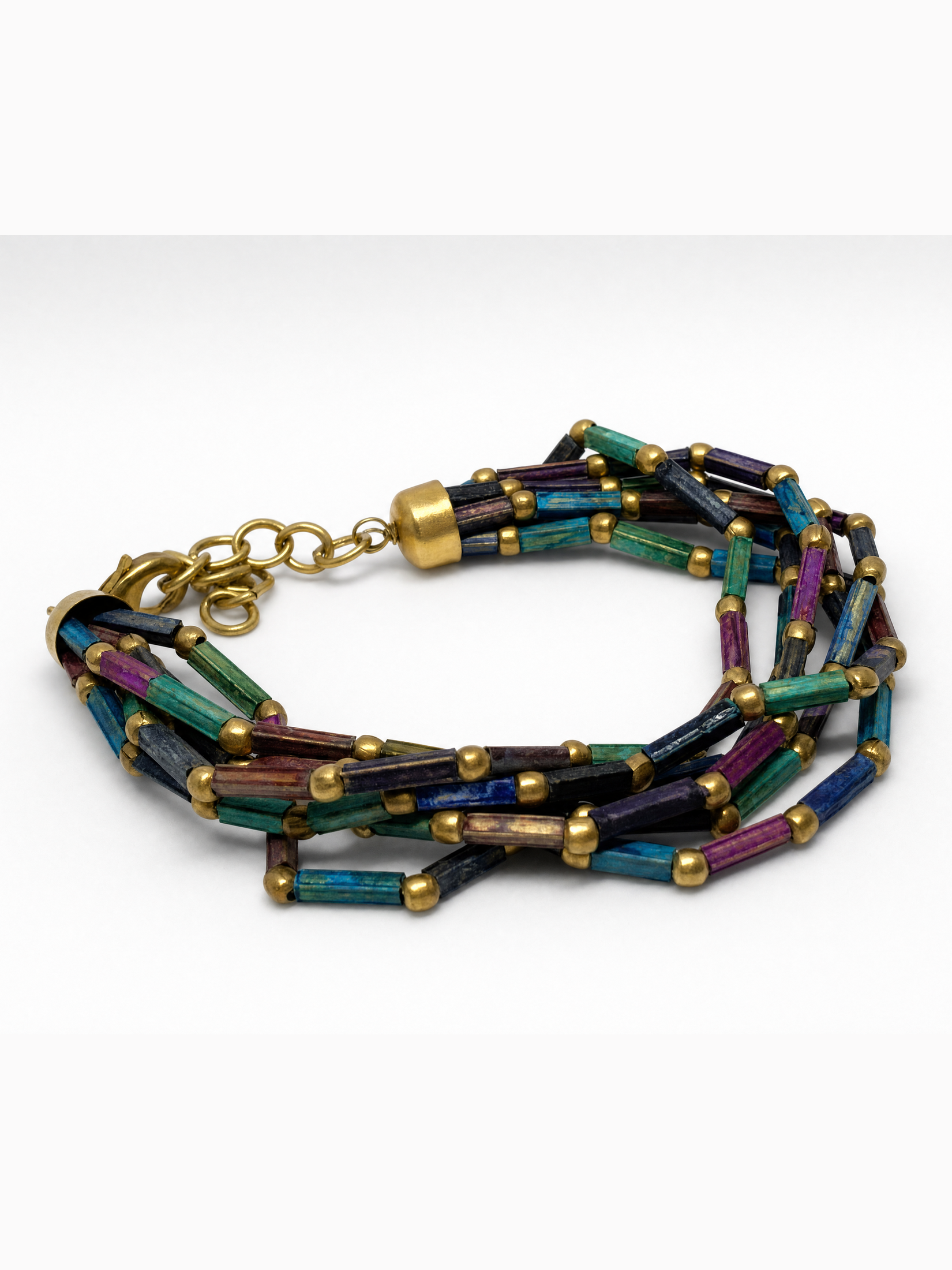 Pulsera Holi Bronce Artesanal India