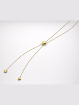 Collar ajustable corredizo enchapado en oro 18k · libre de níquel | Buono Joyas