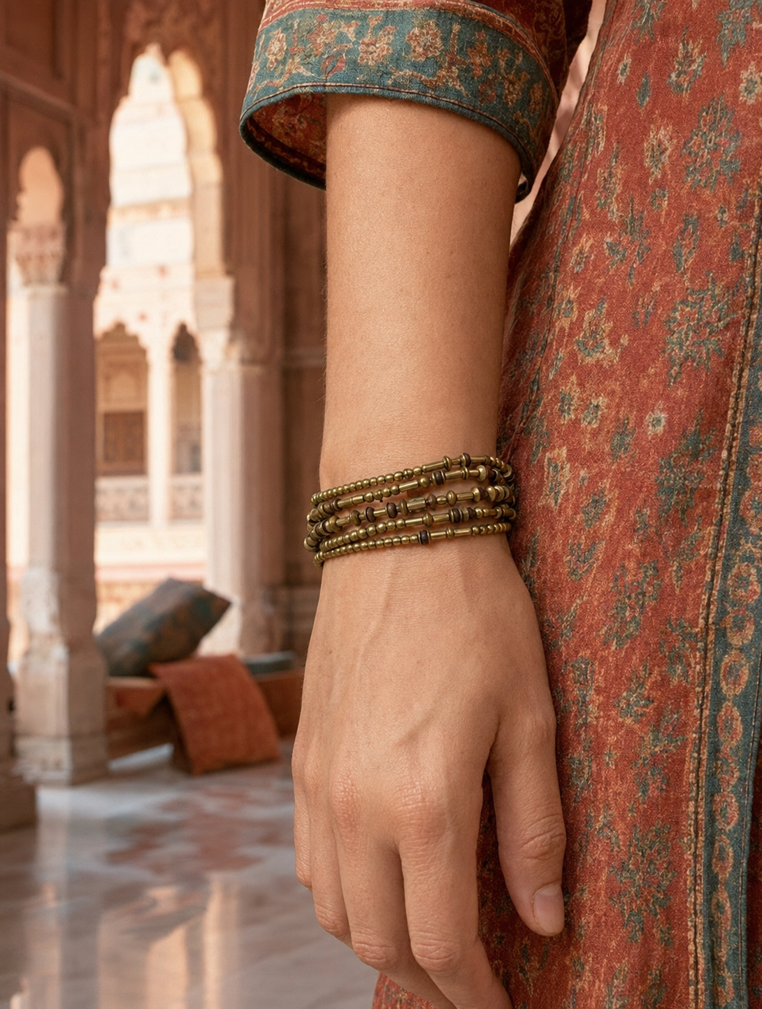 Pulsera Jaipur Bronce Artesanal India