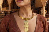 Collar Gargantilla Jaipur Bronce Martillado