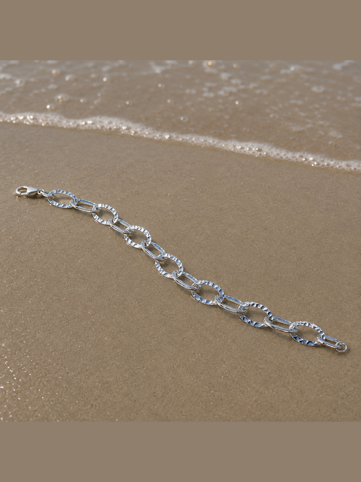 Pulsera eslabones ovalados tamaño grande