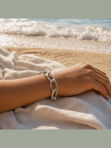 Pulsera eslabones ovalados tamaño grande