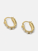 Argollas con perlas distribuidas · libre de níquel | Buono Joyas