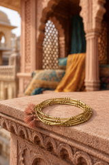 Pulsera Borlas Jaipur Bronce Artesanal India
