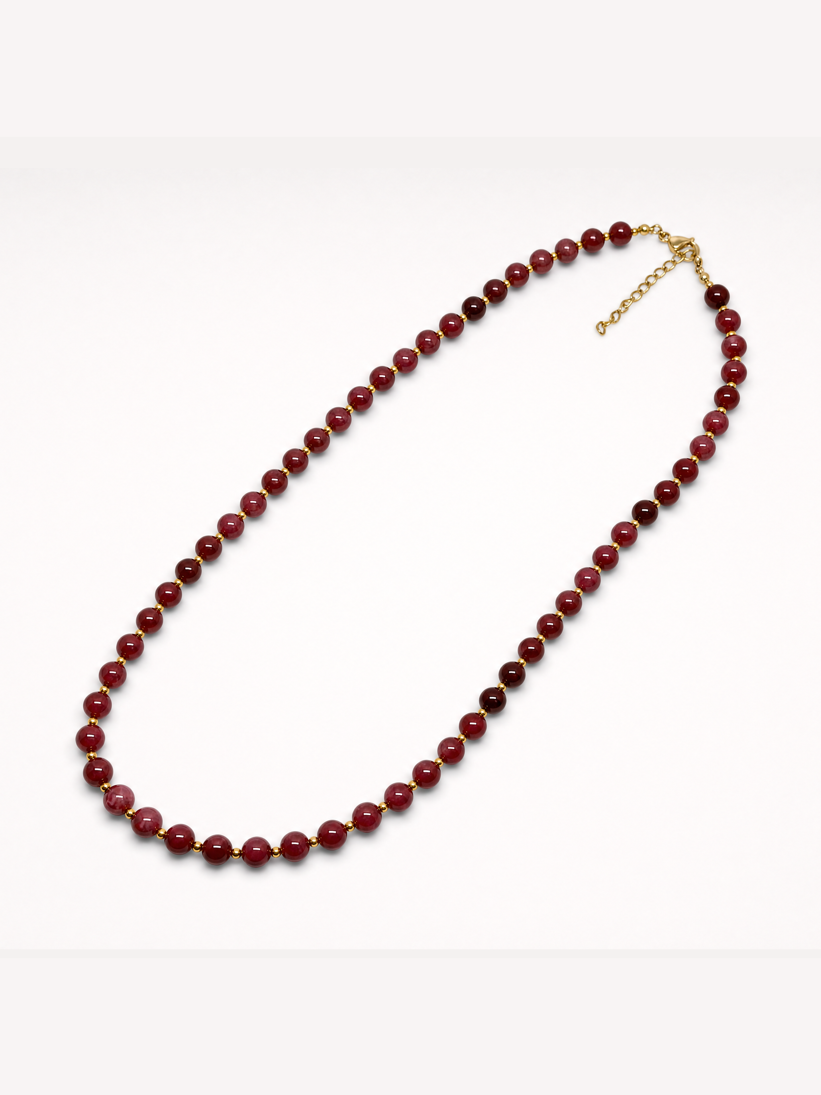 Collar XL con ágata rosa · libre de níquel | Buono Joyas