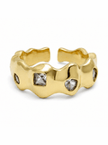 Anillo ondulado, incrustaciones ajustable