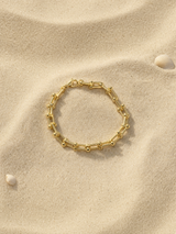 Pulsera eslabones entrelazados con nudos · foto 3 · Buono Joyas
