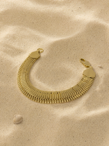 Pulsera tejido serpiente plana · foto 2 · Buono Joyas