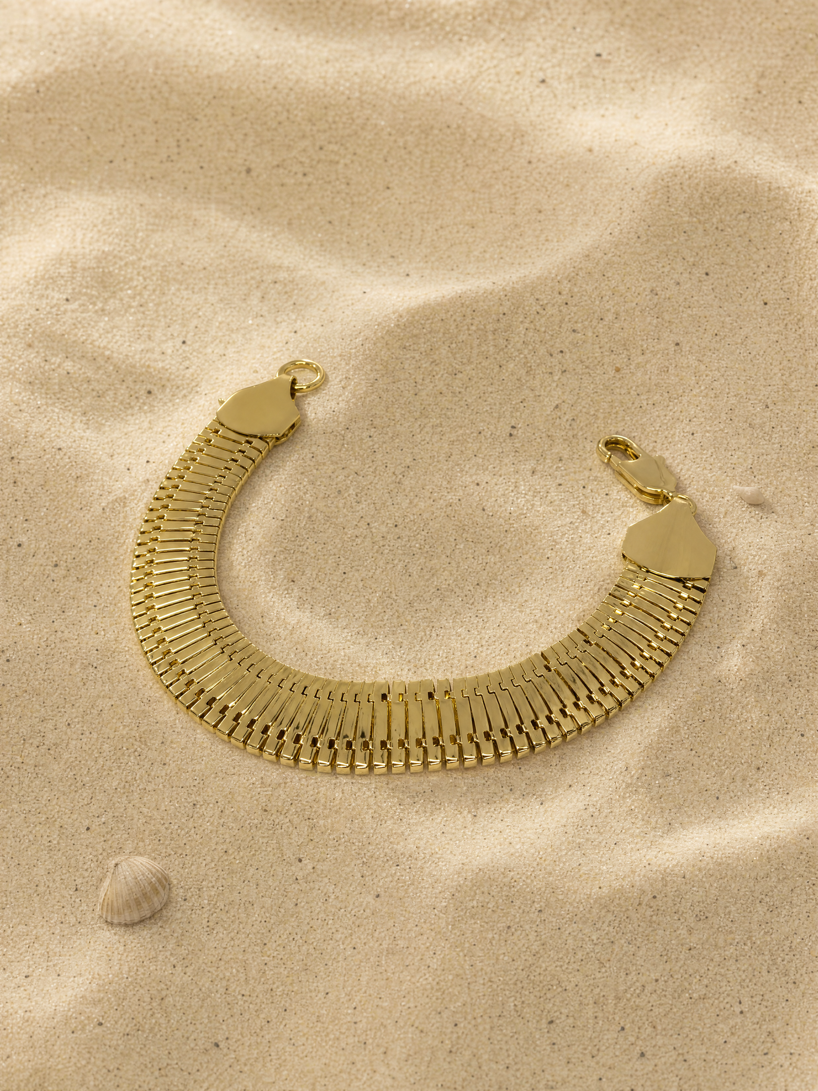 Pulsera tejido serpiente plana · foto 2 · Buono Joyas