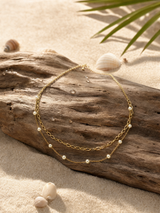 Collar doble con perlas de río · foto 2 · Buono Joyas