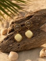 Aros colgantes ojo de tigre · foto 2 · Buono Joyas