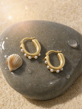 Argollas con perlas distribuidas · foto 4 · Buono Joyas