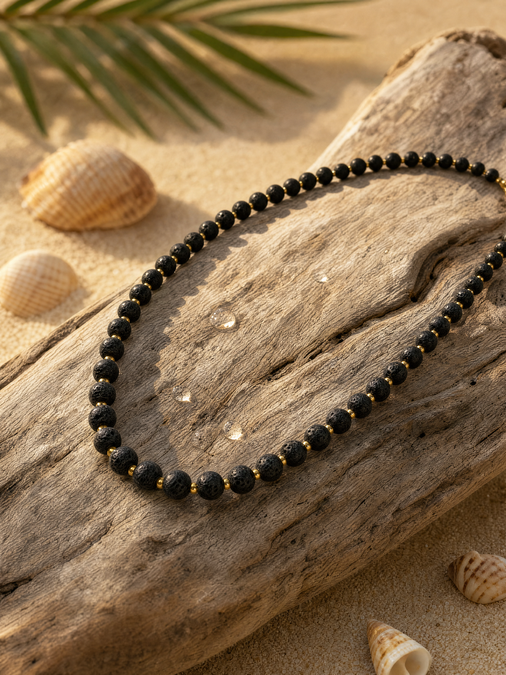 Collar XL con piedra volcánica · foto 2 · Buono Joyas