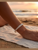 esclava de plata texturizada - Buono Joyas