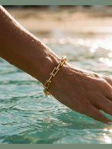 pulsera eslabones con nudos - Buono Joyas