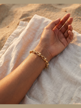 pulsera eslabones con nudos - Buono Joyas