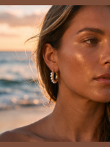 argollas con perlas - Buono Joyas