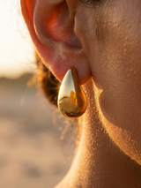 aros gota oro y plata - Buono Joyas