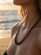 collar con piedra volcanica - Buono Joyas