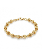 Pulsera tipo Tiffany, cadena de nudos oro 18k, estudio