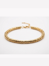 Pulsera de mostacillas dorada · foto estudio | Buono Joyas