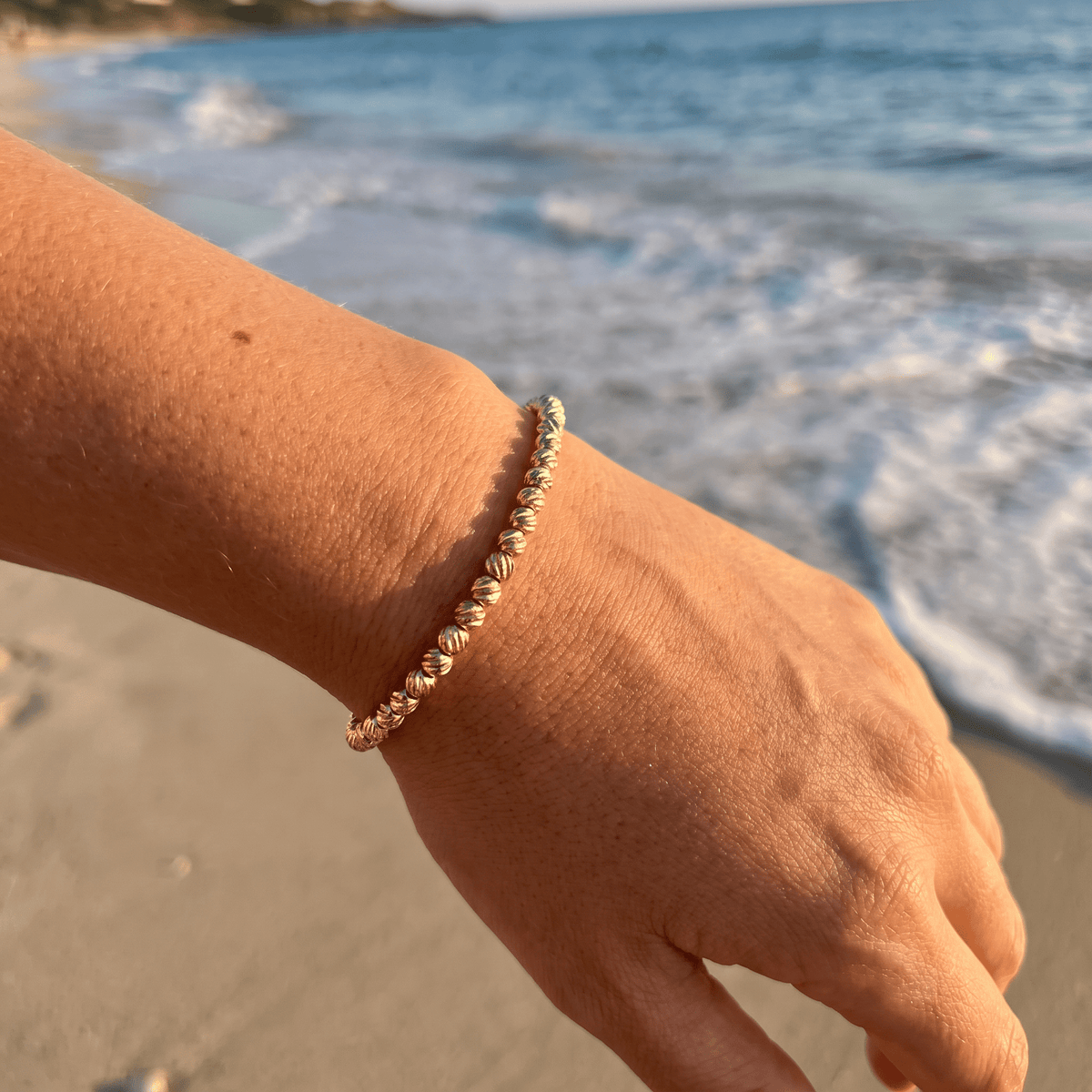 Pulsera Esferas Doradas