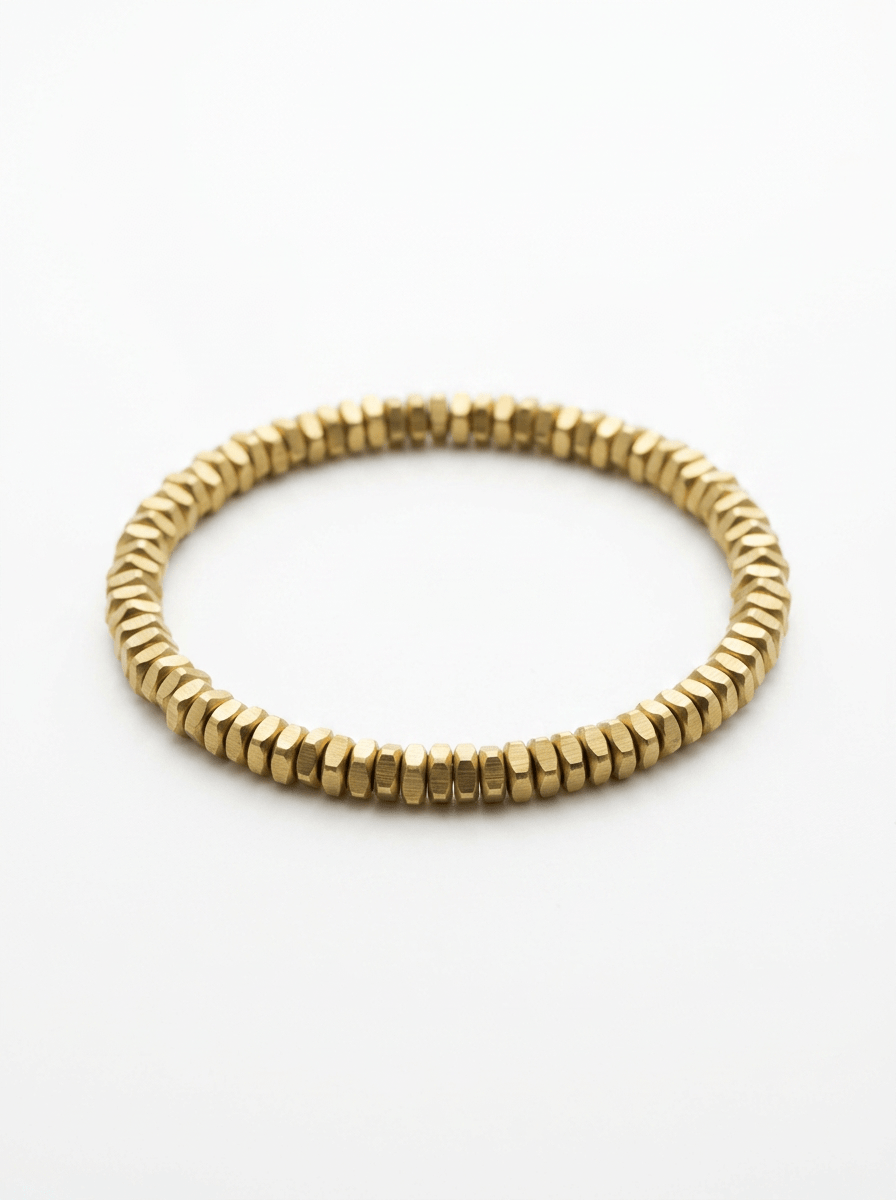 Pulsera Bronce Faceteada Jaipur