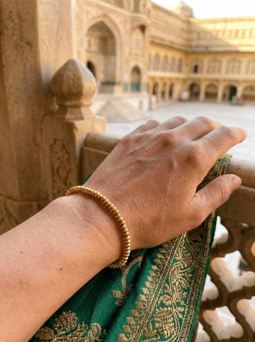 Pulsera Bronce Rondelle Jaipur