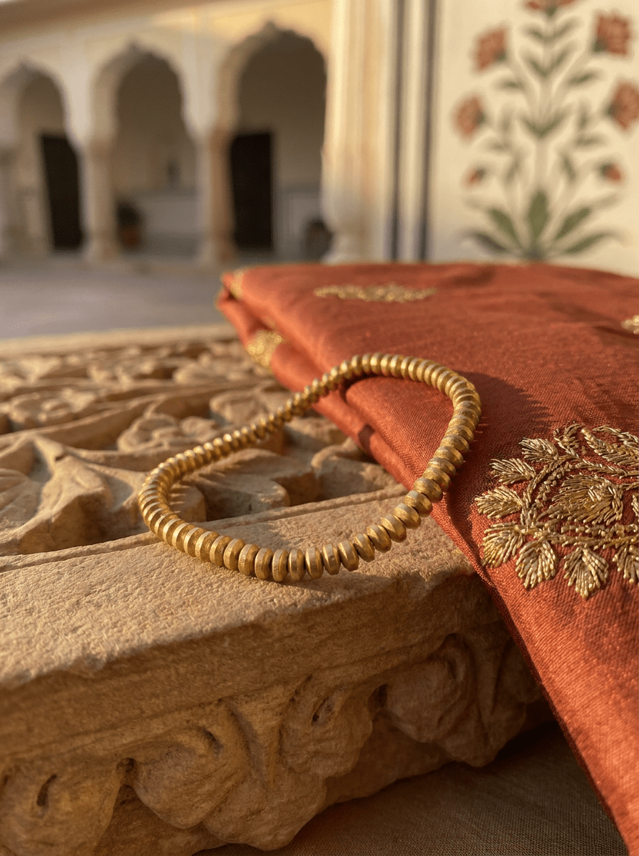 Pulsera Bronce Rondelle Jaipur