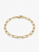 Pulsera Enchapada Oro 18K Link Alargado