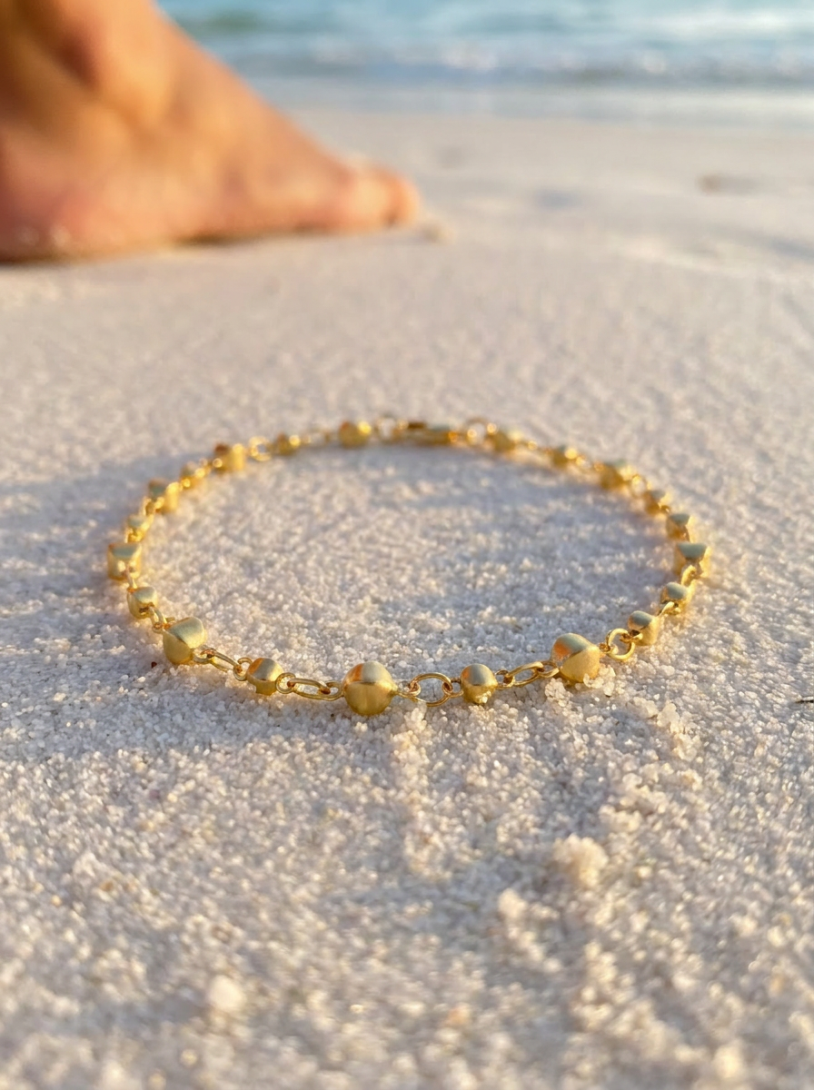 Pulsera Enchapada Oro 18K Bubble Sphere