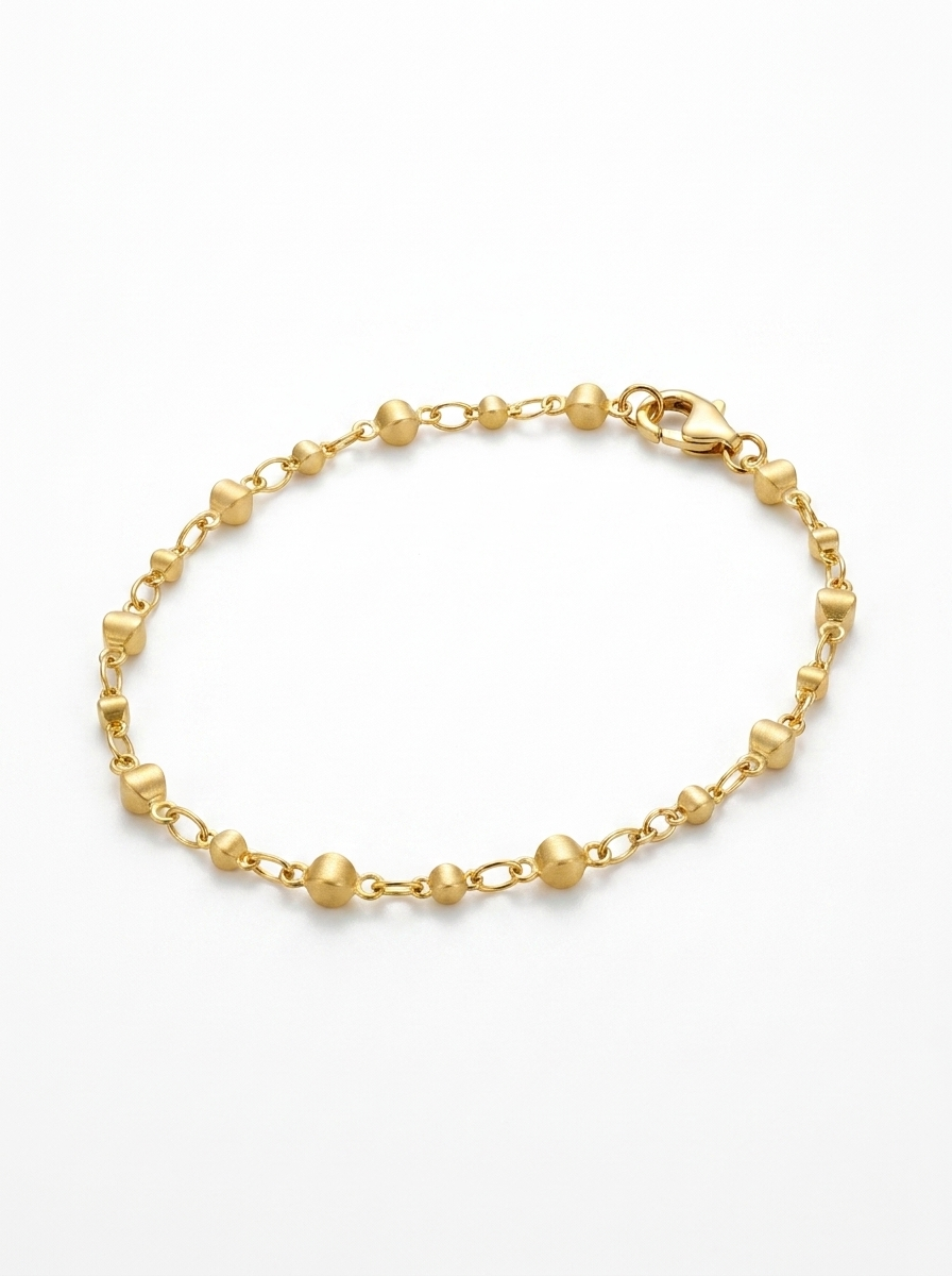 Pulsera Enchapada Oro 18K Bubble Sphere