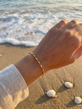 Pulsera Enchapada Oro 18K Bubble Sphere