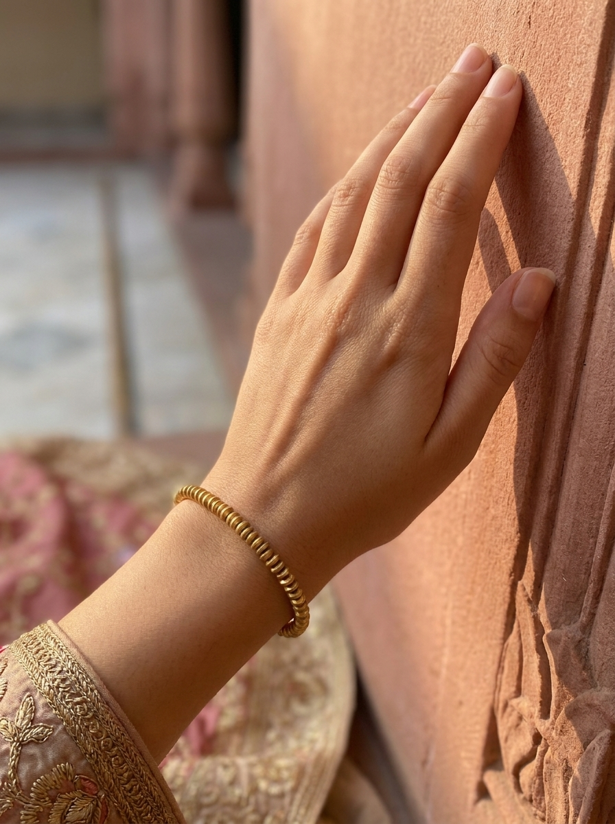Pulsera Bronce Rondelle Jaipur